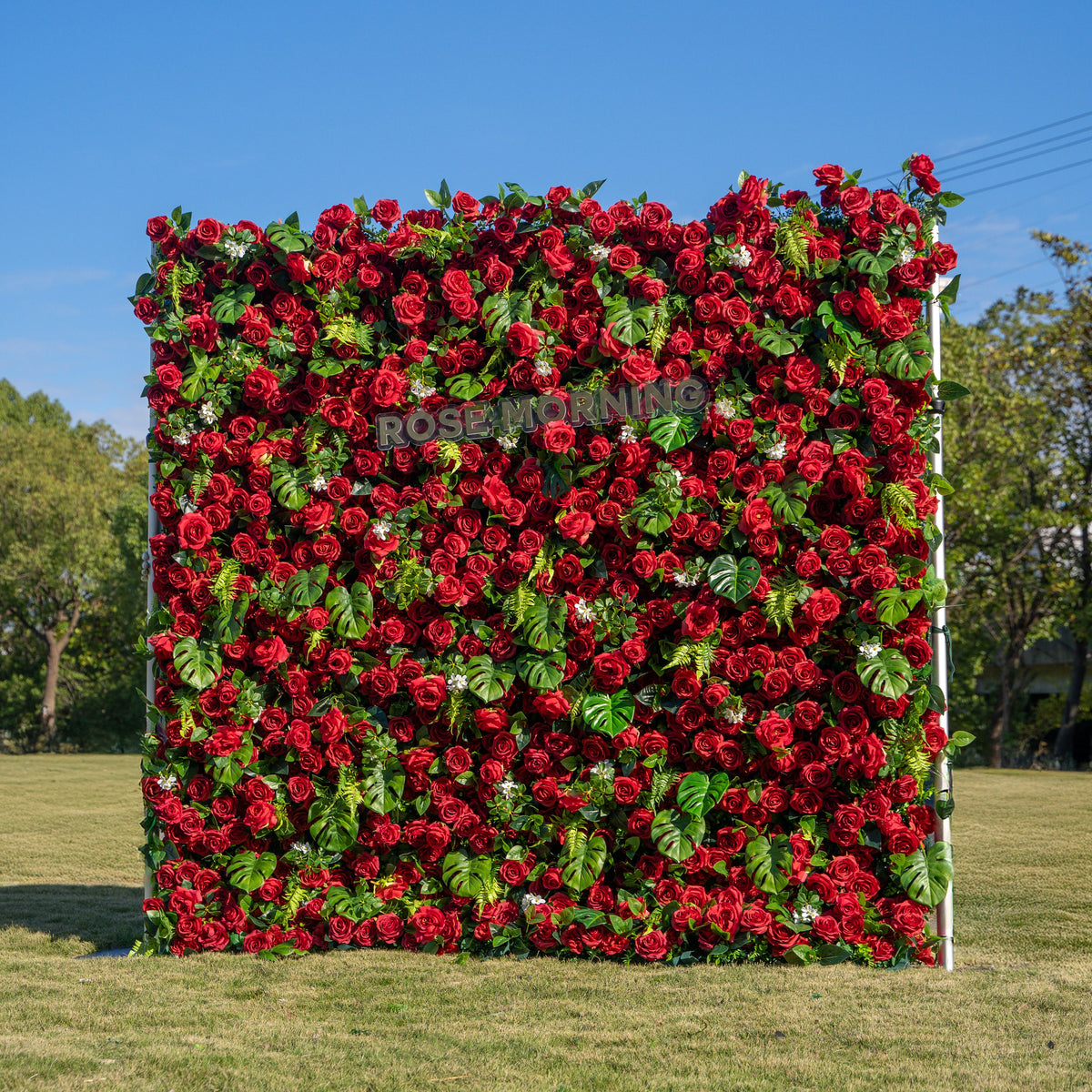 Blanca | 5D Event-Ready Artificial Floral Wall Backdrop, Roll-Up Fabric | Shipping Included