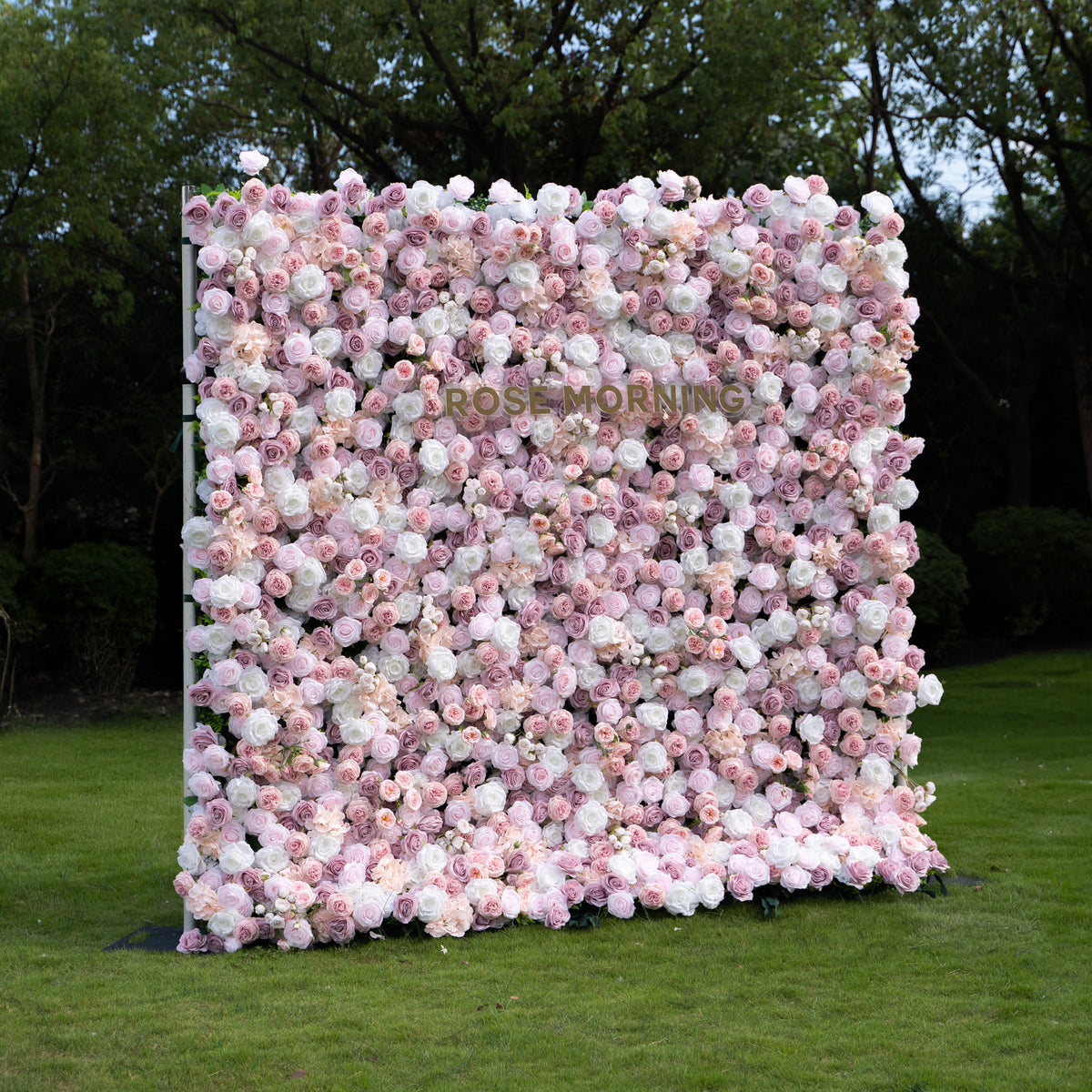Blessed | 5D Event-Ready Artificial Floral Wall Backdrop, Roll-Up Fabric | Shipping Included