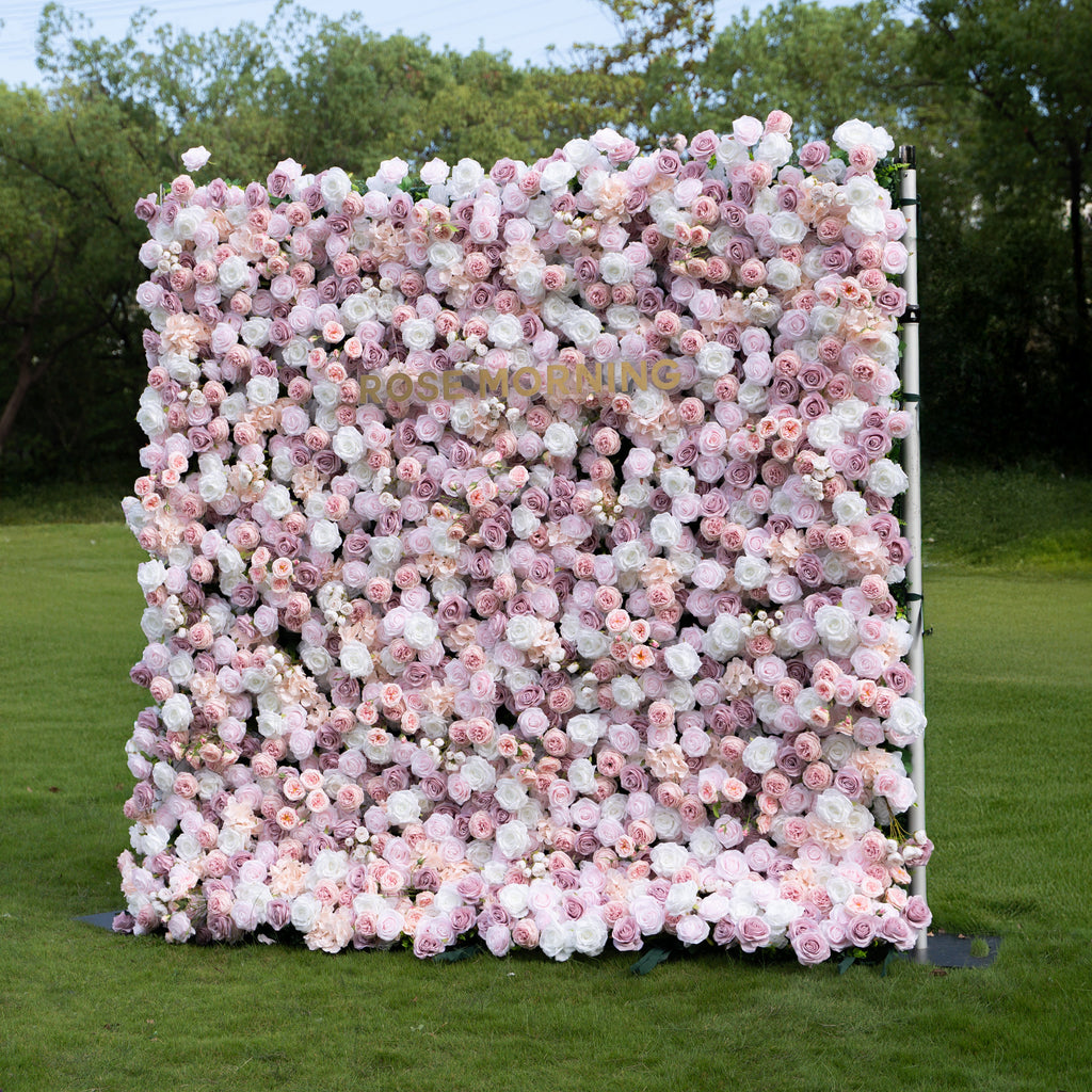 Blessed | 5D Event-Ready Artificial Floral Wall Backdrop, Roll-Up Fabric | Shipping Included