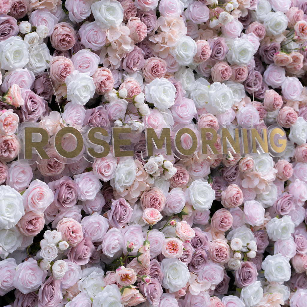 Blessed | 5D Event-Ready Artificial Floral Wall Backdrop, Roll-Up Fabric | Shipping Included