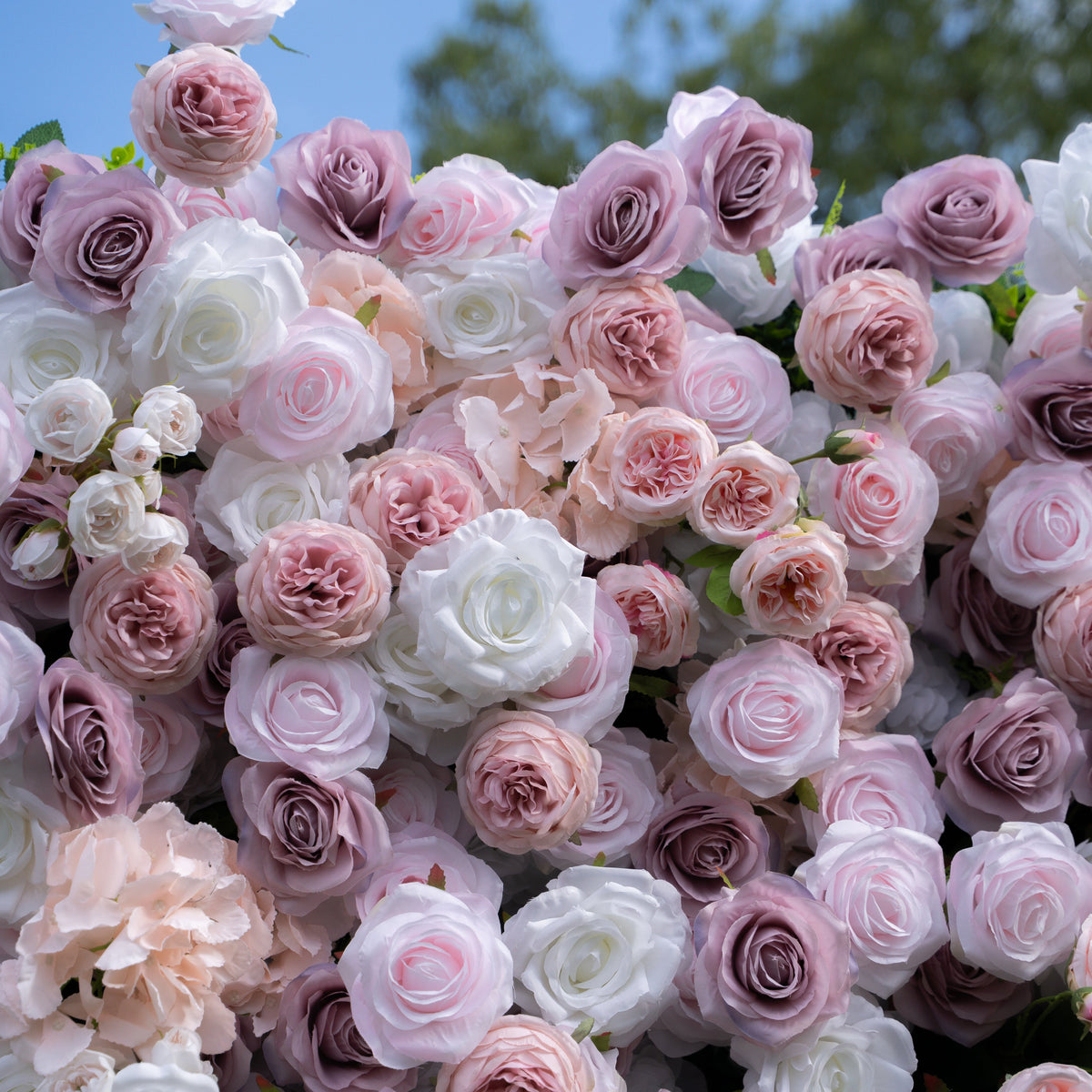 Blessed | 5D Event-Ready Artificial Floral Wall Backdrop, Roll-Up Fabric | Shipping Included