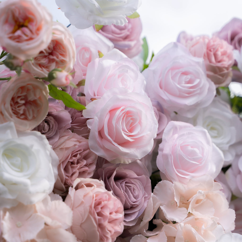Blessed | 5D Event-Ready Artificial Floral Wall Backdrop, Roll-Up Fabric | Shipping Included