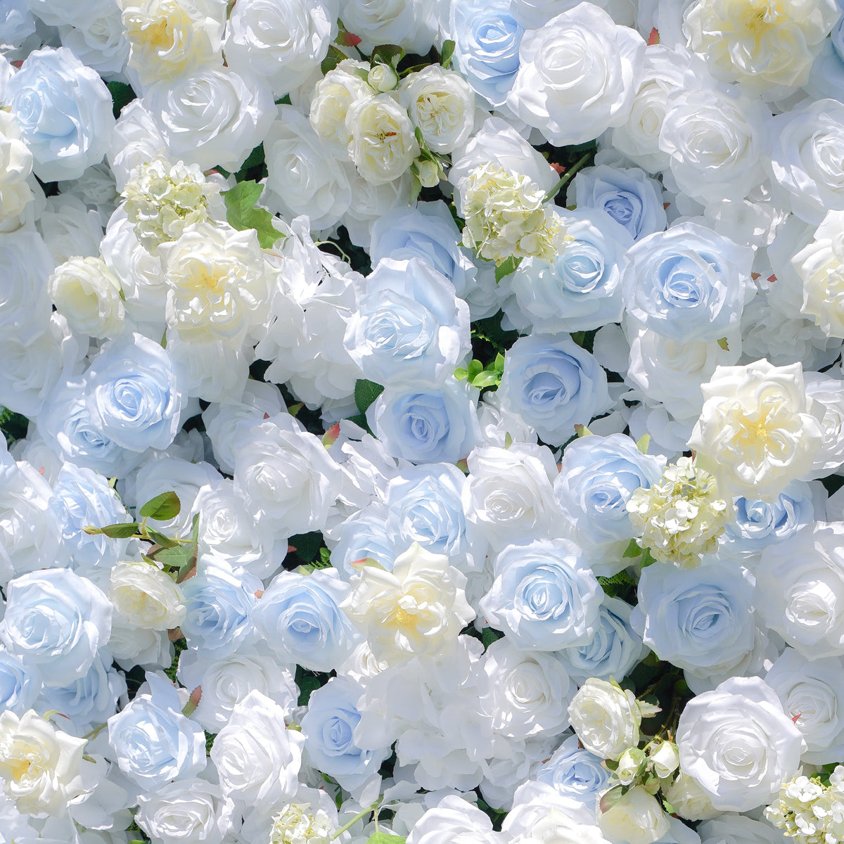 BlueSky | 4D Event-Ready Artificial Floral Wall Backdrop, Zip-Up Fabric 8ft*8ft | Shipping Included