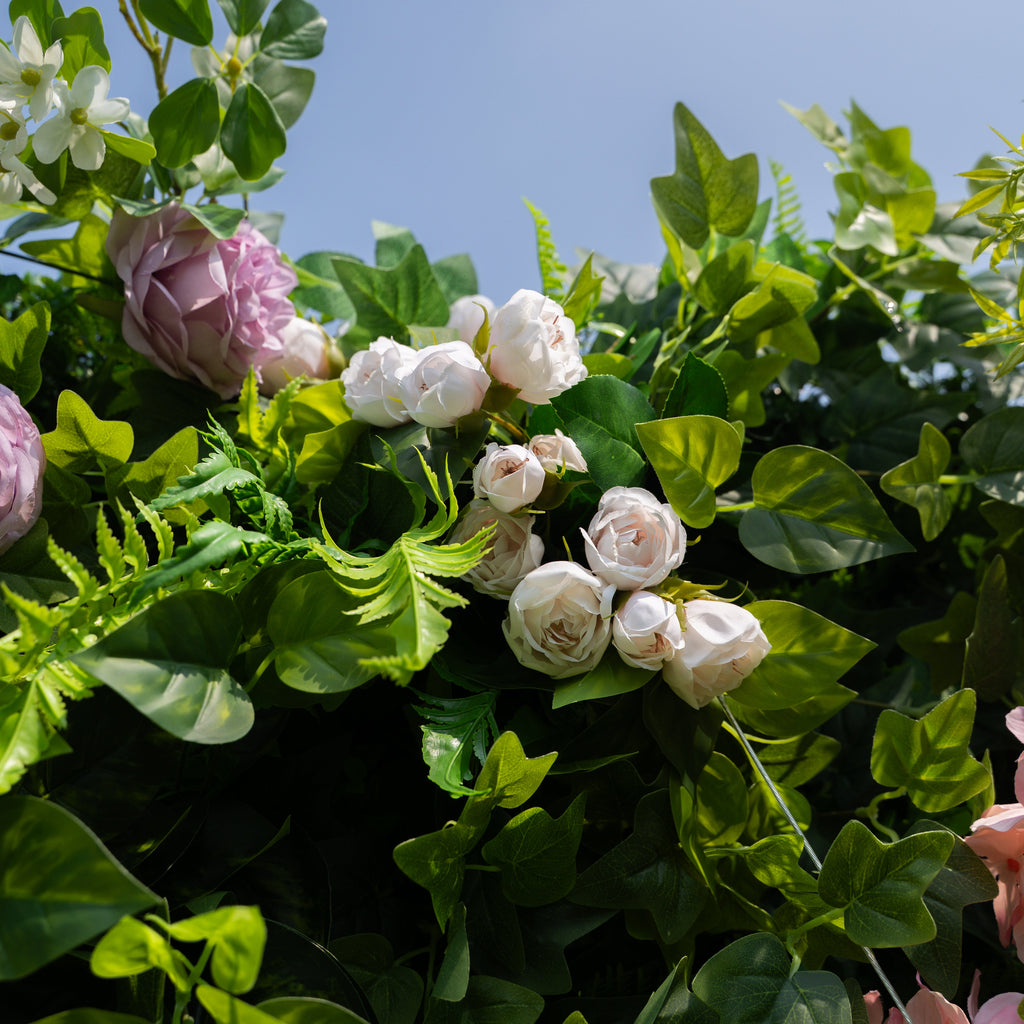 Brett | 5D Event-Ready Artificial Floral Wall Backdrop, Roll-Up Fabric | Shipping Included