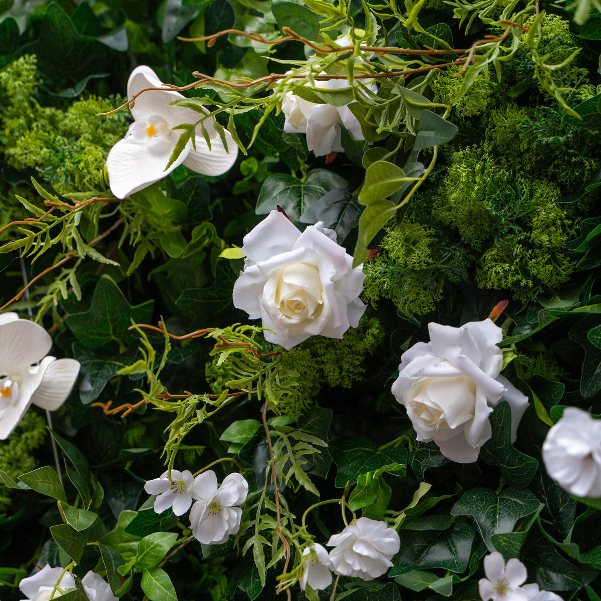 Brianna | 4D Event-Ready Artificial Floral Wall Backdrop, Roll-Up Fabric | Shipping Included
