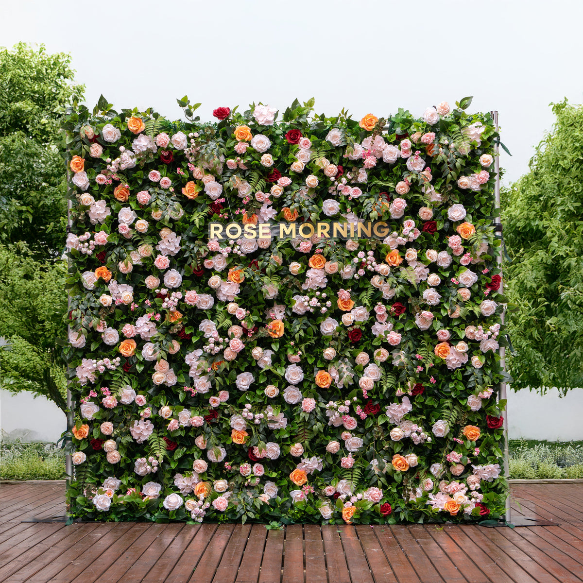 Brittany | 5D Event-Ready Artificial Floral Wall Backdrop, Roll-Up Fabric | Shipping Included