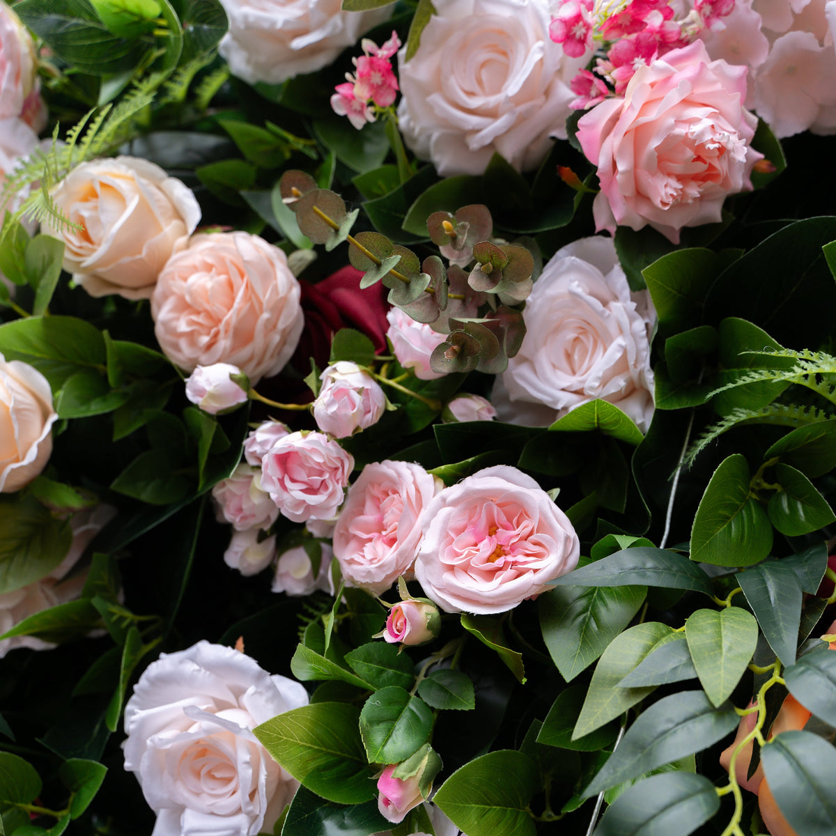 Brittany | 5D Event-Ready Artificial Floral Wall Backdrop, Roll-Up Fabric | Shipping Included