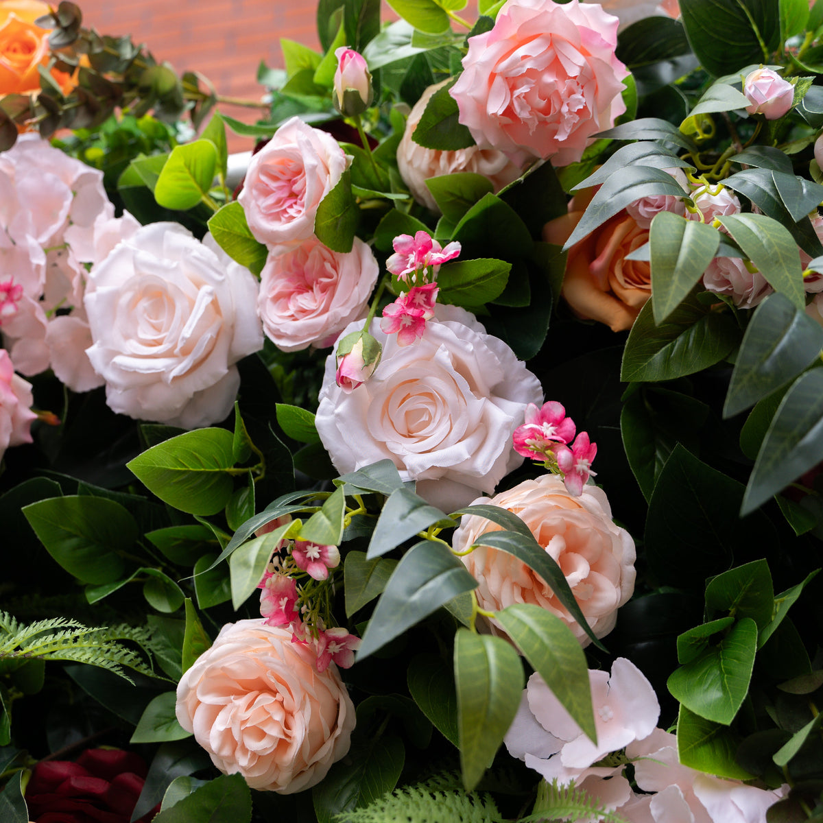 Brittany | 5D Event-Ready Artificial Floral Wall Backdrop, Roll-Up Fabric | Shipping Included