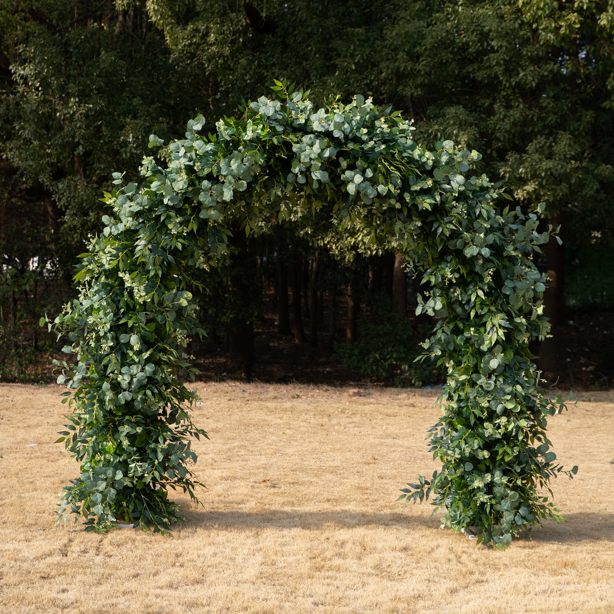 Brooke: All Green Flower Arch for Wedding Party Background Decoration (Including Frame)