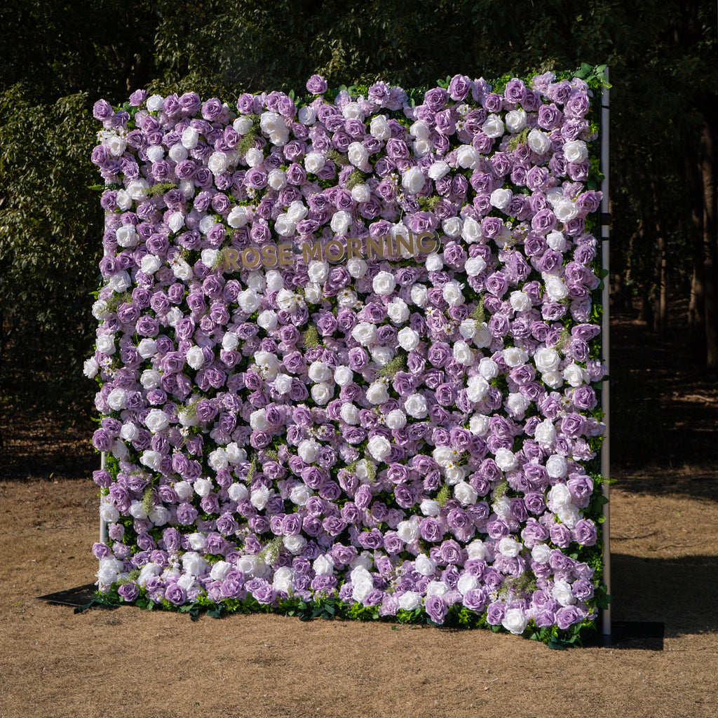 Calista | Luxury 3D Lilac & Cream Event-Ready Silk Floral Wall Backdrop for Dreamy Weddings & Bridal Showers | Shipping Included