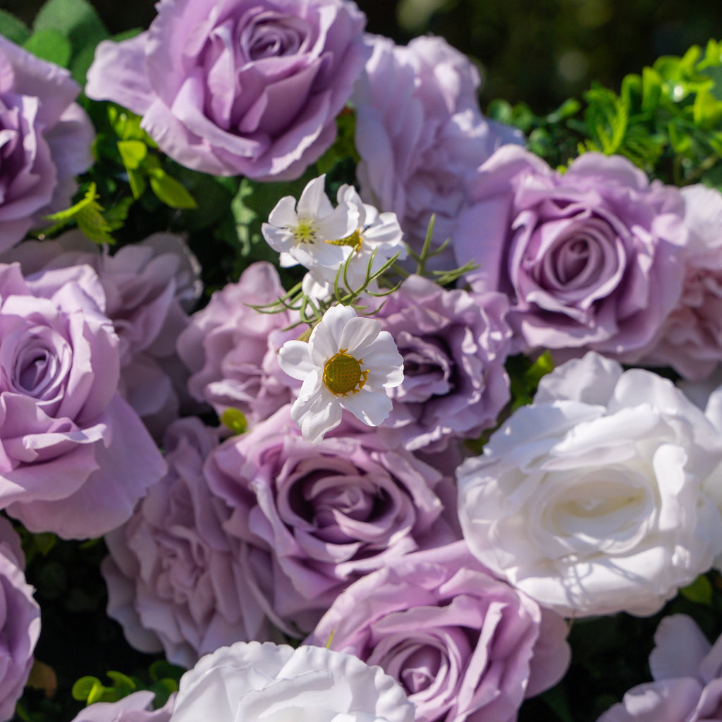 Calista | Luxury 3D Lilac & Cream Event-Ready Silk Floral Wall Backdrop for Dreamy Weddings & Bridal Showers | Shipping Included