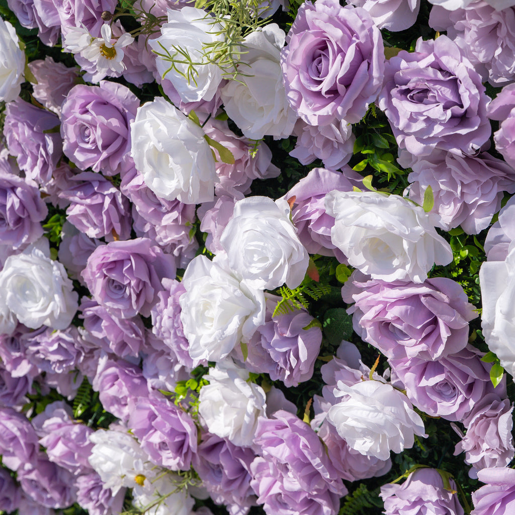 Calista | Luxury 3D Lilac & Cream Event-Ready Silk Floral Wall Backdrop for Dreamy Weddings & Bridal Showers | Shipping Included