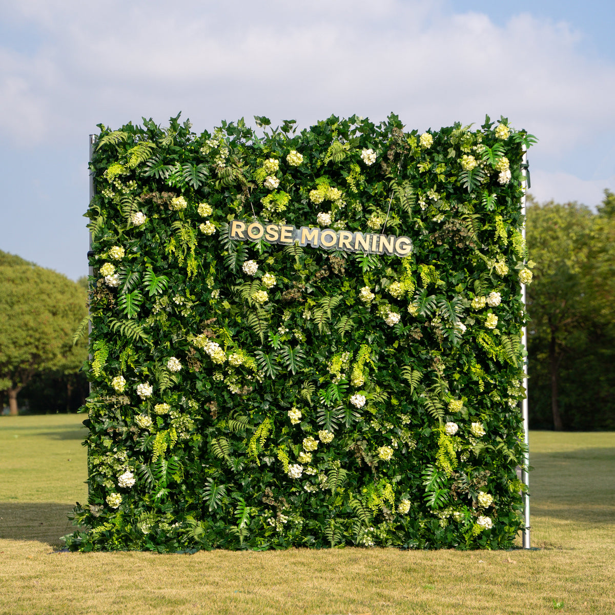 Candor | 5D Event-Ready Artificial Floral Wall Backdrop, Roll-Up Fabric | Shipping Included