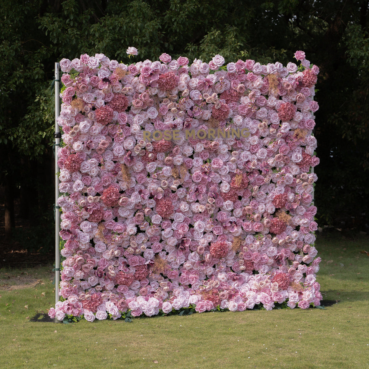 Carino | 4D Event-Ready Artificial Floral Wall Backdrop, Zip-Up Fabric 8ft*8ft | Shipping Included