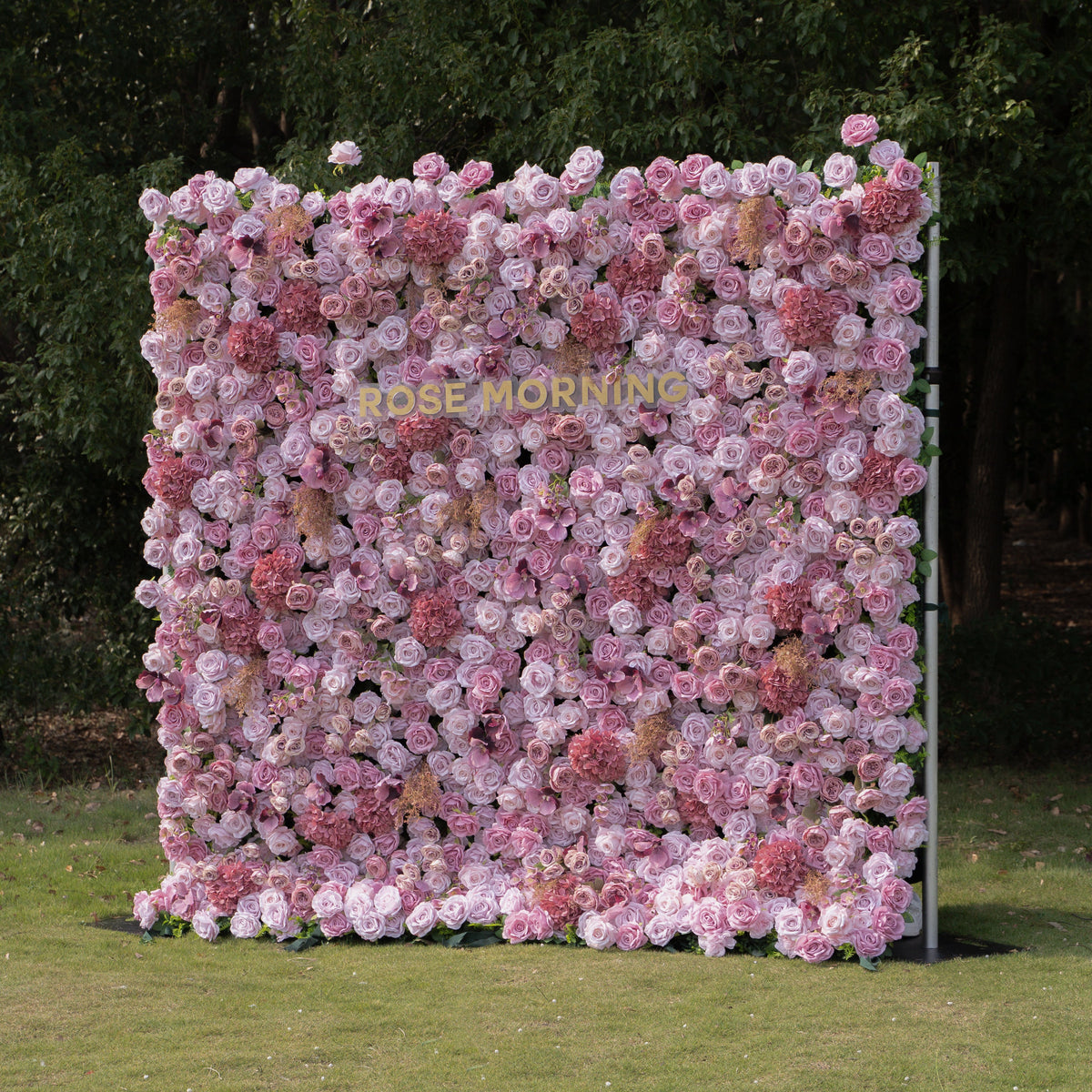 Carino | 4D Event-Ready Artificial Floral Wall Backdrop, Zip-Up Fabric 8ft*8ft | Shipping Included