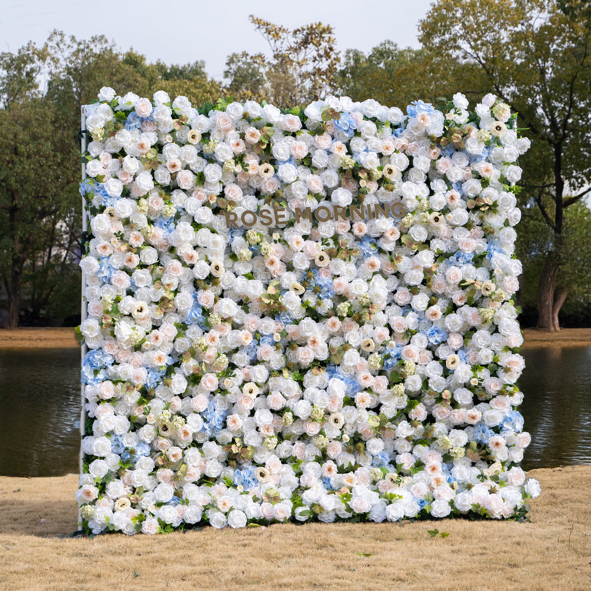Carla | 5D Event-Ready Artificial Floral Wall Backdrop, Roll-Up Fabric | Shipping Included
