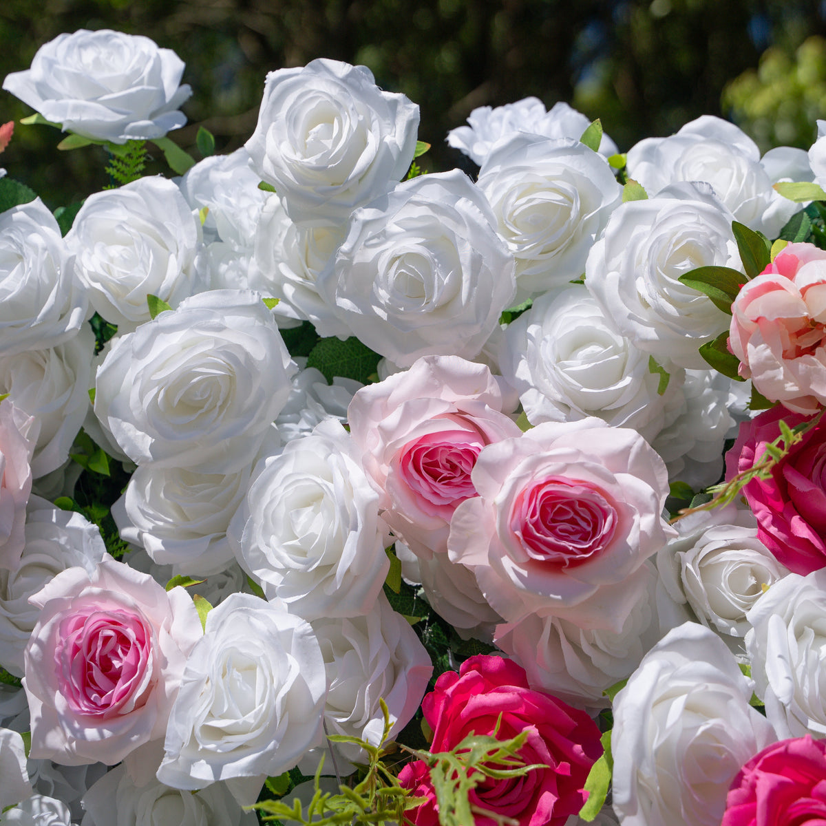 Carrie | 3D Event-Ready Artificial Floral Wall Backdrop, Roll-Up Fabric | Shipping Included