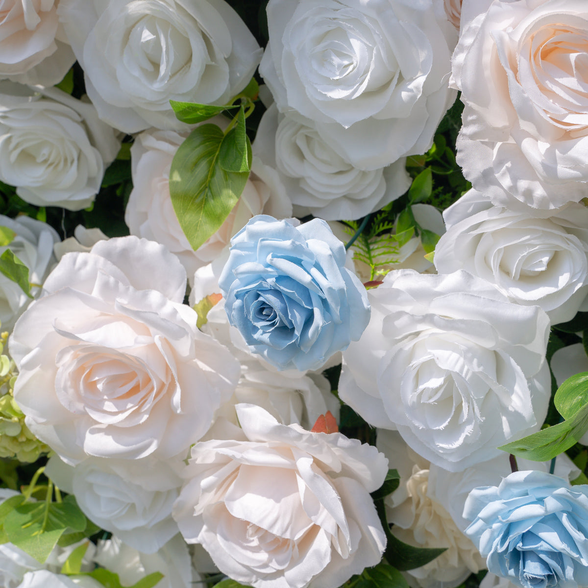 Carter | 4D Event-Ready Artificial Floral Wall Backdrop, Zip-Up Fabric 8ft*8ft | Shipping Included