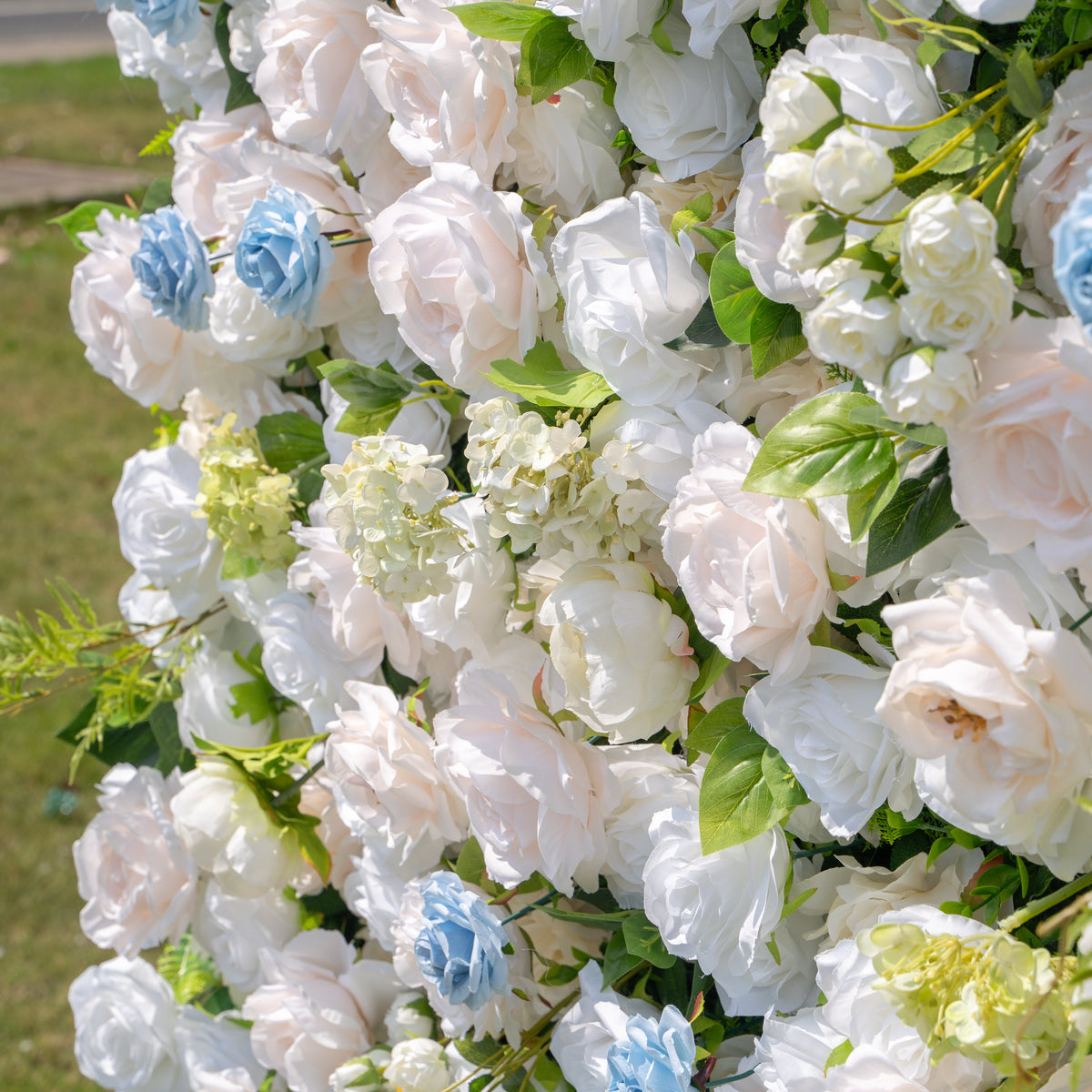 Carter | 4D Event-Ready Artificial Floral Wall Backdrop, Zip-Up Fabric 8ft*8ft | Shipping Included
