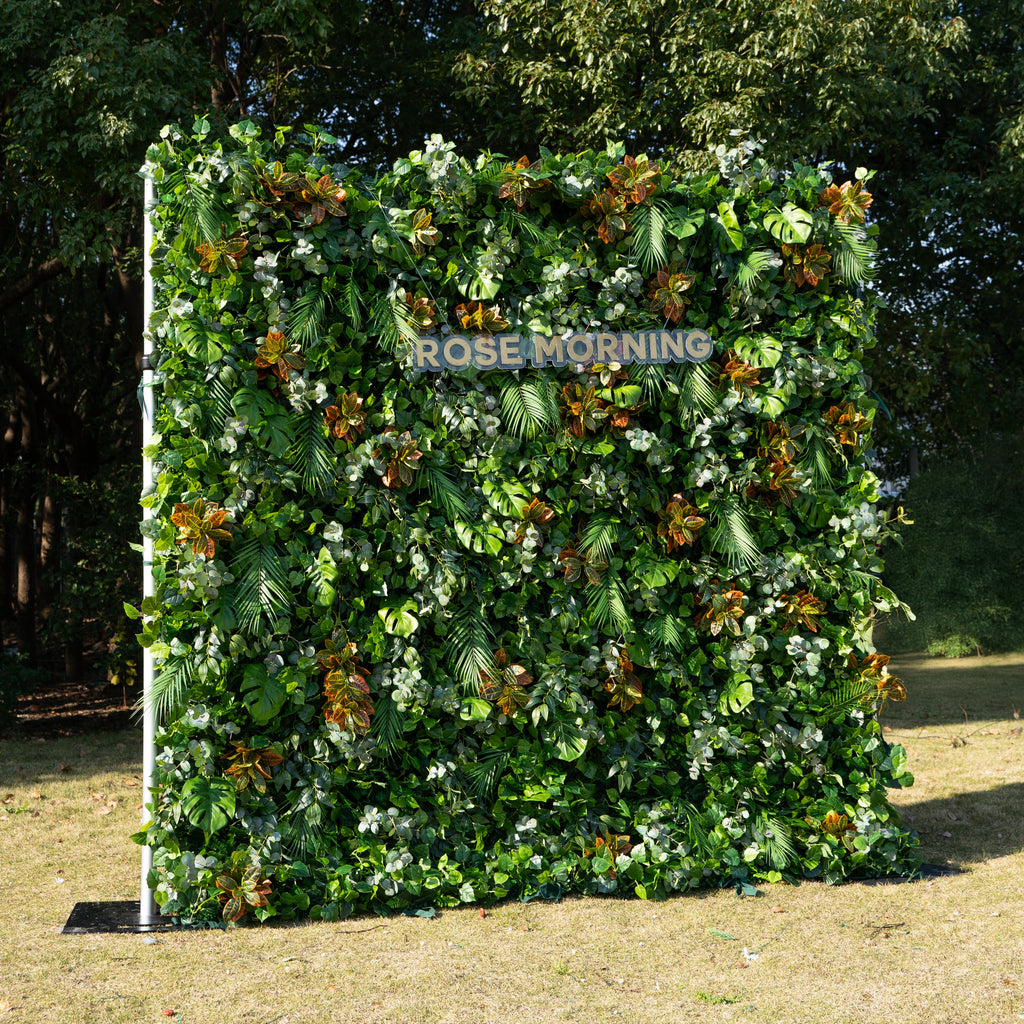 Cassandra | 5D Event-Ready Artificial Floral Wall Backdrop, Roll-Up Fabric | Shipping Included