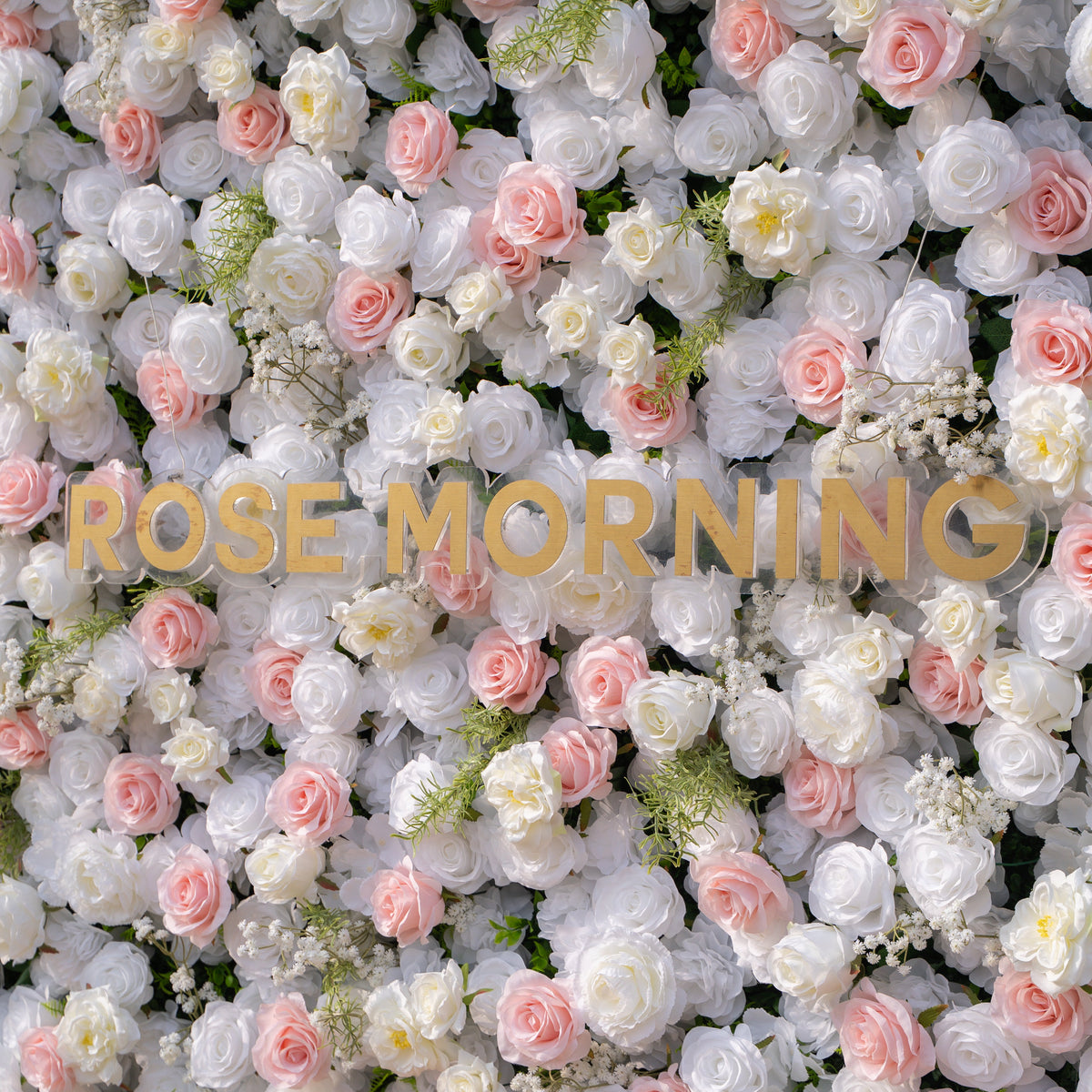 Céline | 3D Elegant White & Blush Pink Event-Ready Silk Rose Floral Wall Backdrop for Luxury Weddings & Events(In Us Stock & Shipping 5-7 Days) | Shipping Included