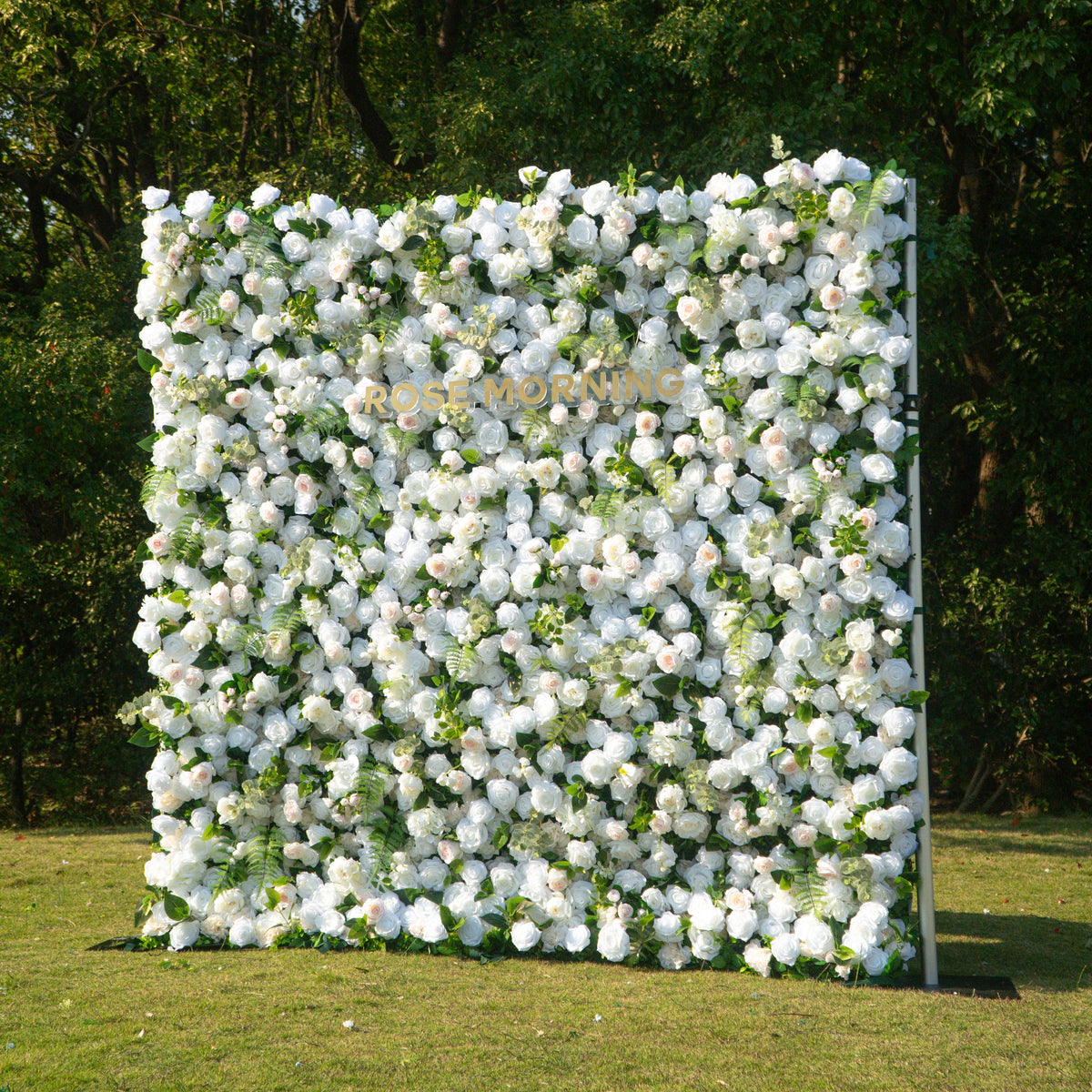 Cherish | 5D Event-Ready Artificial Floral Wall Backdrop, Roll-Up Fabric | Shipping Included