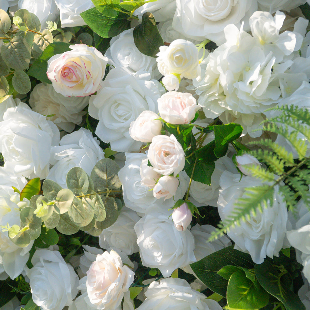 Cherish | 5D Event-Ready Artificial Floral Wall Backdrop, Roll-Up Fabric | Shipping Included