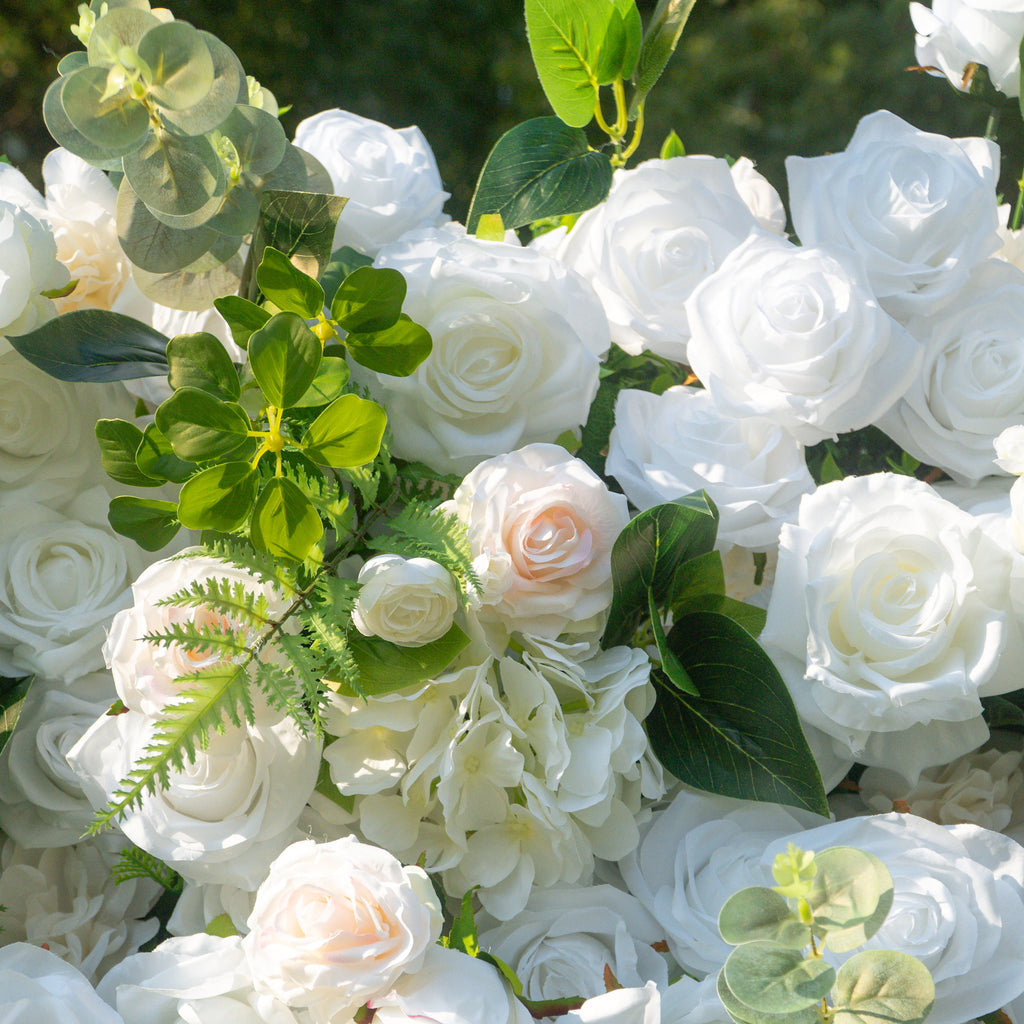Cherish | 5D Event-Ready Artificial Floral Wall Backdrop, Roll-Up Fabric | Shipping Included