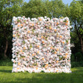 Corissa | 5D Event-Ready Artificial Floral Wall Backdrop, Zip-Up Fabric 8ft*8ft | Shipping Included