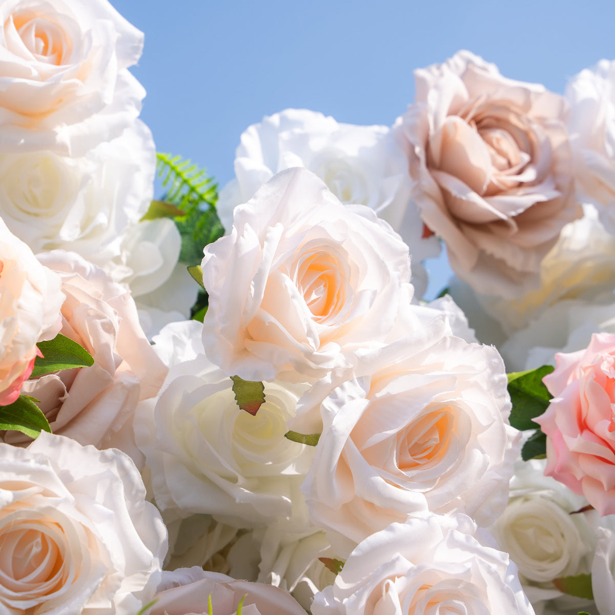 Corissa | 5D Event-Ready Artificial Floral Wall Backdrop, Zip-Up Fabric 8ft*8ft | Shipping Included