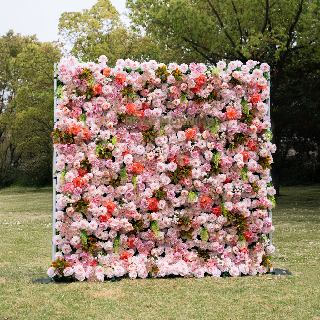 Daniela | 5D Event-Ready Artificial Floral Wall Backdrop, Roll-Up Fabric | Shipping Included