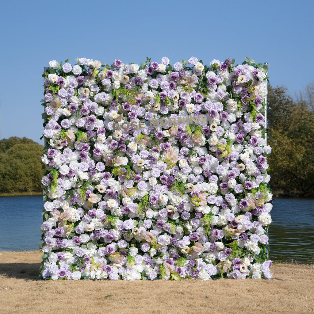 Danielle | 5D Event-Ready Artificial Floral Wall Backdrop, Roll-Up Fabric | Shipping Included