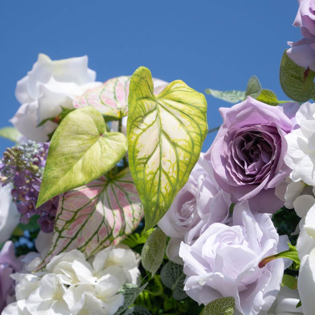 Danielle | 5D Event-Ready Artificial Floral Wall Backdrop, Roll-Up Fabric | Shipping Included