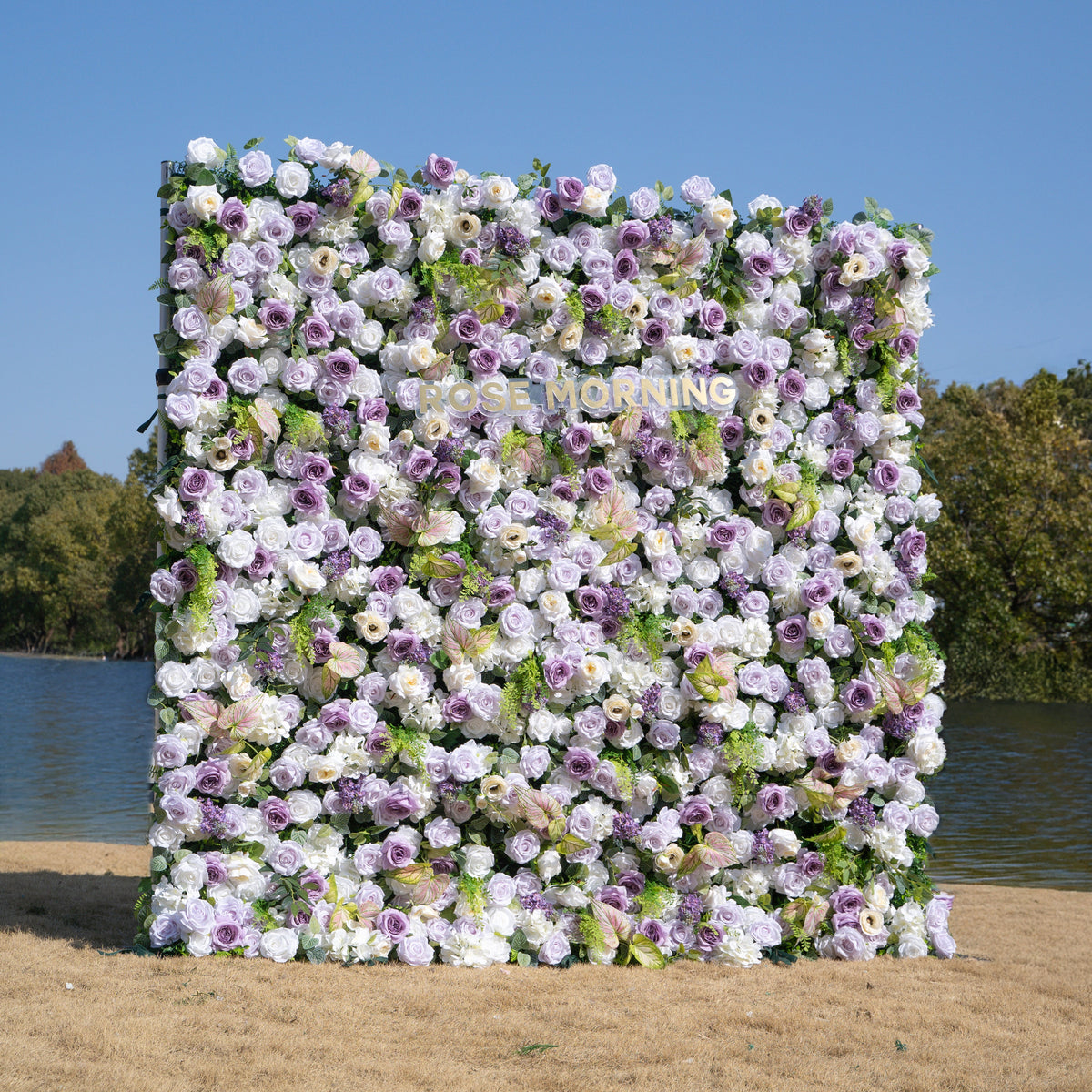 Danielle | 5D Event-Ready Artificial Floral Wall Backdrop, Roll-Up Fabric | Shipping Included