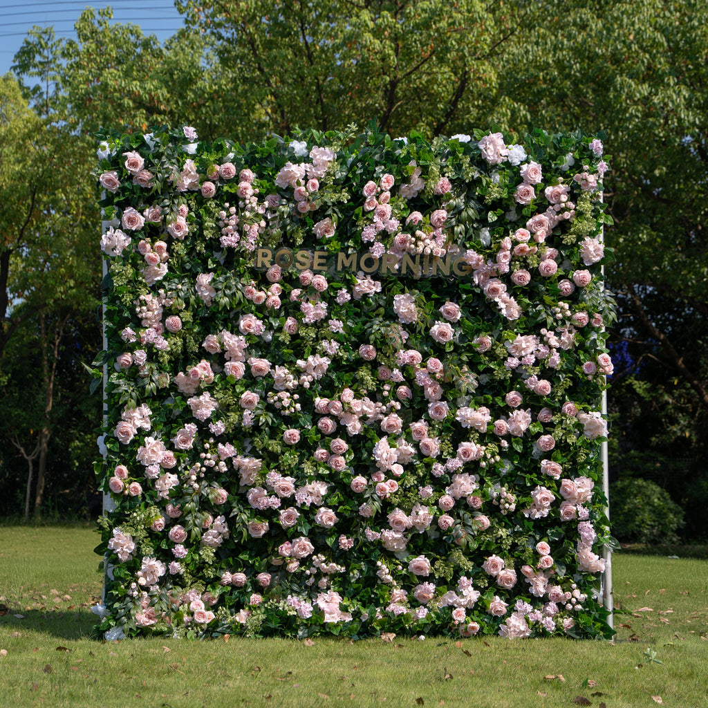 Darling | 5D Event-Ready Artificial Floral Wall Backdrop, Roll-Up Fabric | Shipping Included