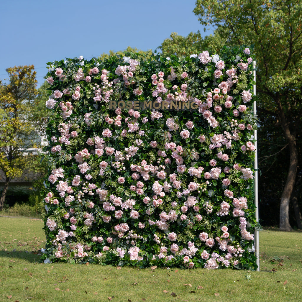 Darling | 5D Event-Ready Artificial Floral Wall Backdrop, Roll-Up Fabric | Shipping Included