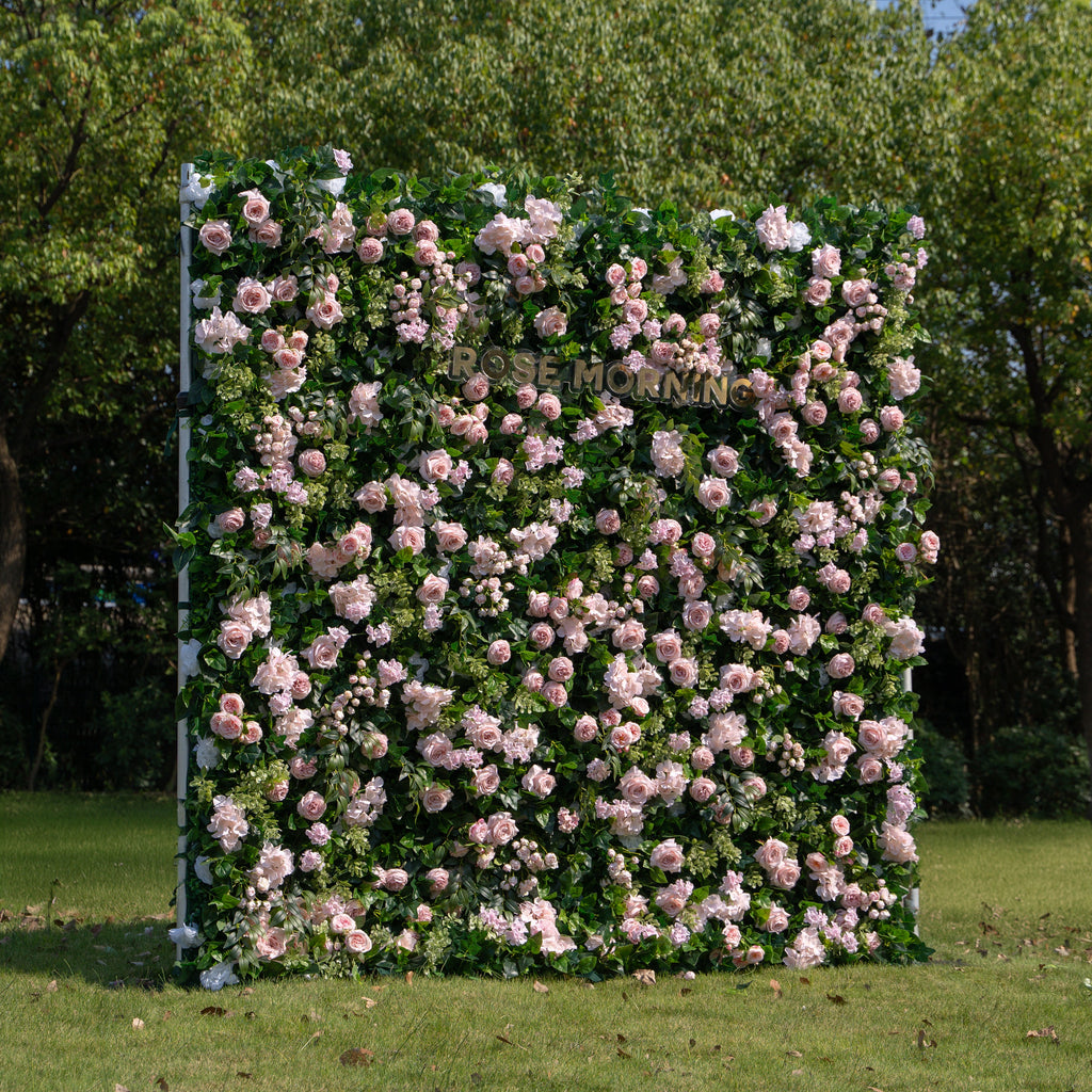 Darling | 5D Event-Ready Artificial Floral Wall Backdrop, Roll-Up Fabric | Shipping Included