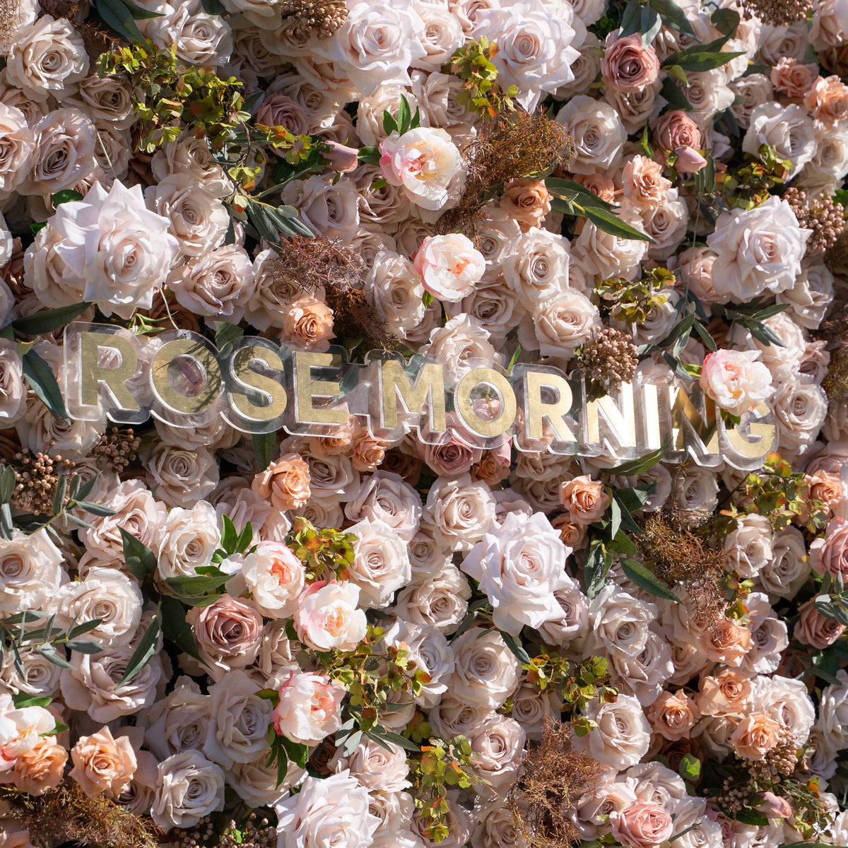 Destino | 4D Event-Ready Artificial Floral Wall Backdrop, Zip-Up Fabric 8ft*8ft | Shipping Included