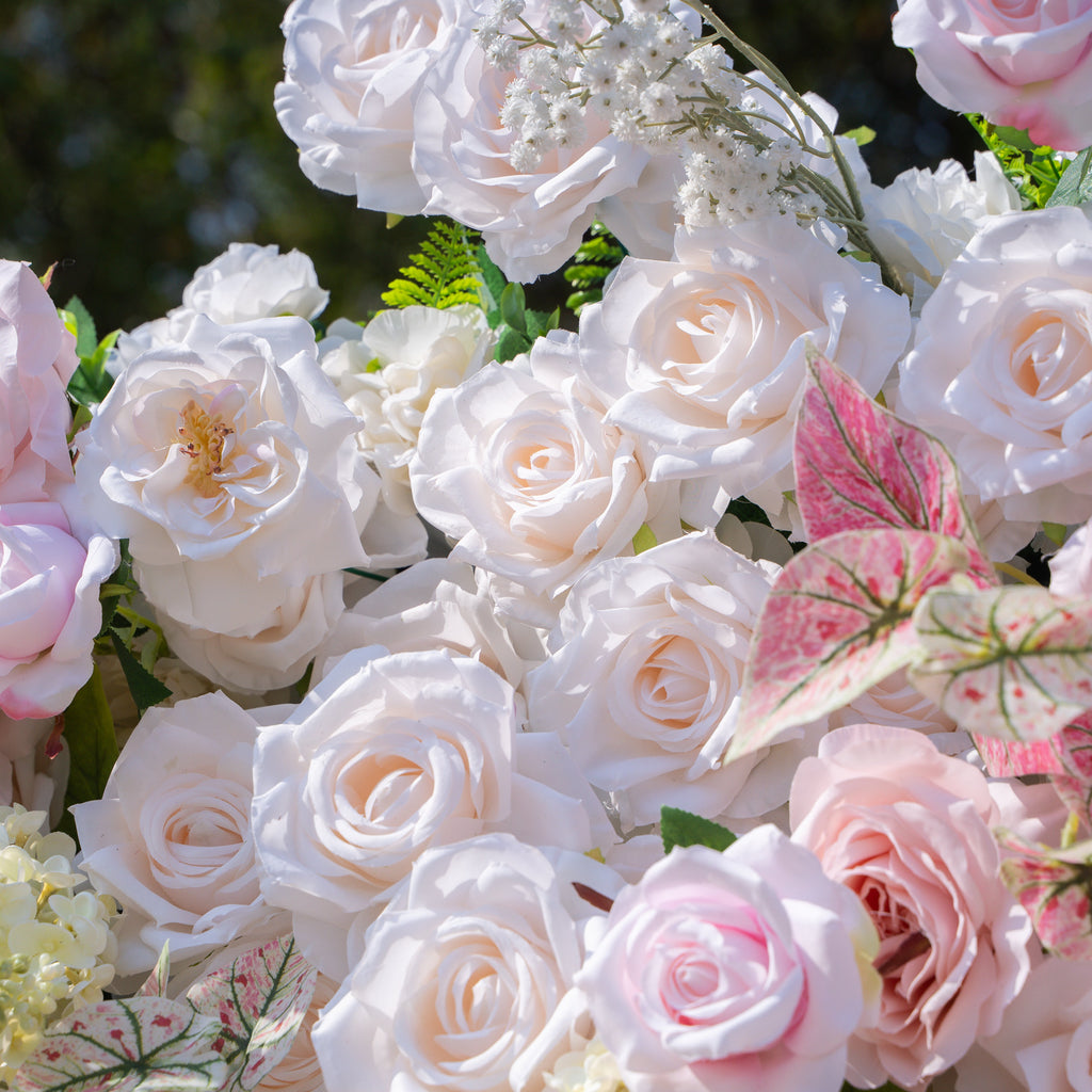 Ebony | 5D Event-Ready Artificial Floral Wall Backdrop, Roll-Up Fabric | Shipping Included