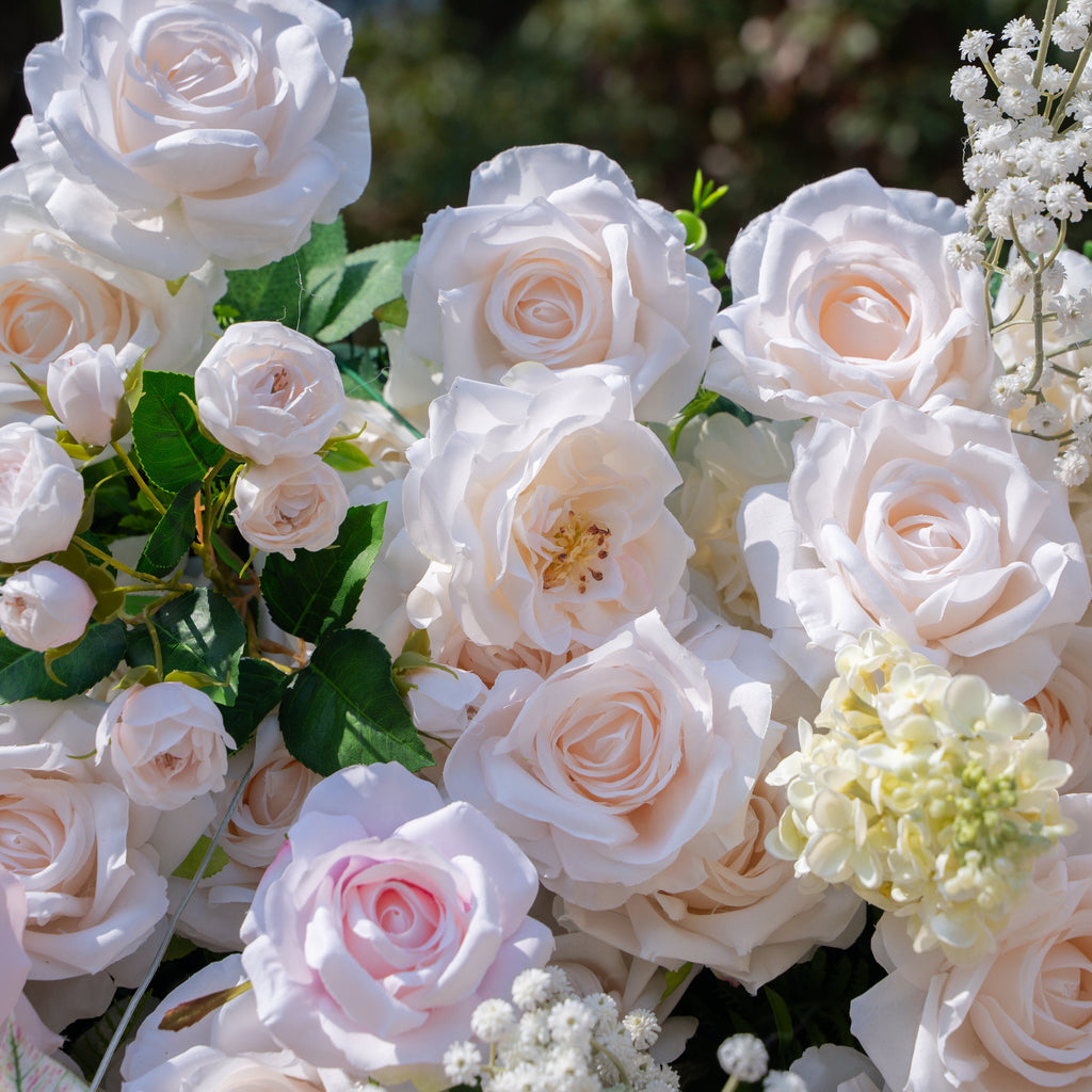 Ebony | 5D Event-Ready Artificial Floral Wall Backdrop, Roll-Up Fabric | Shipping Included