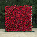 Elysia | 3D Luxury Burgundy Event-Ready Silk Rose Floral Wall Backdrop for Romantic Weddings & Events | Shipping Included