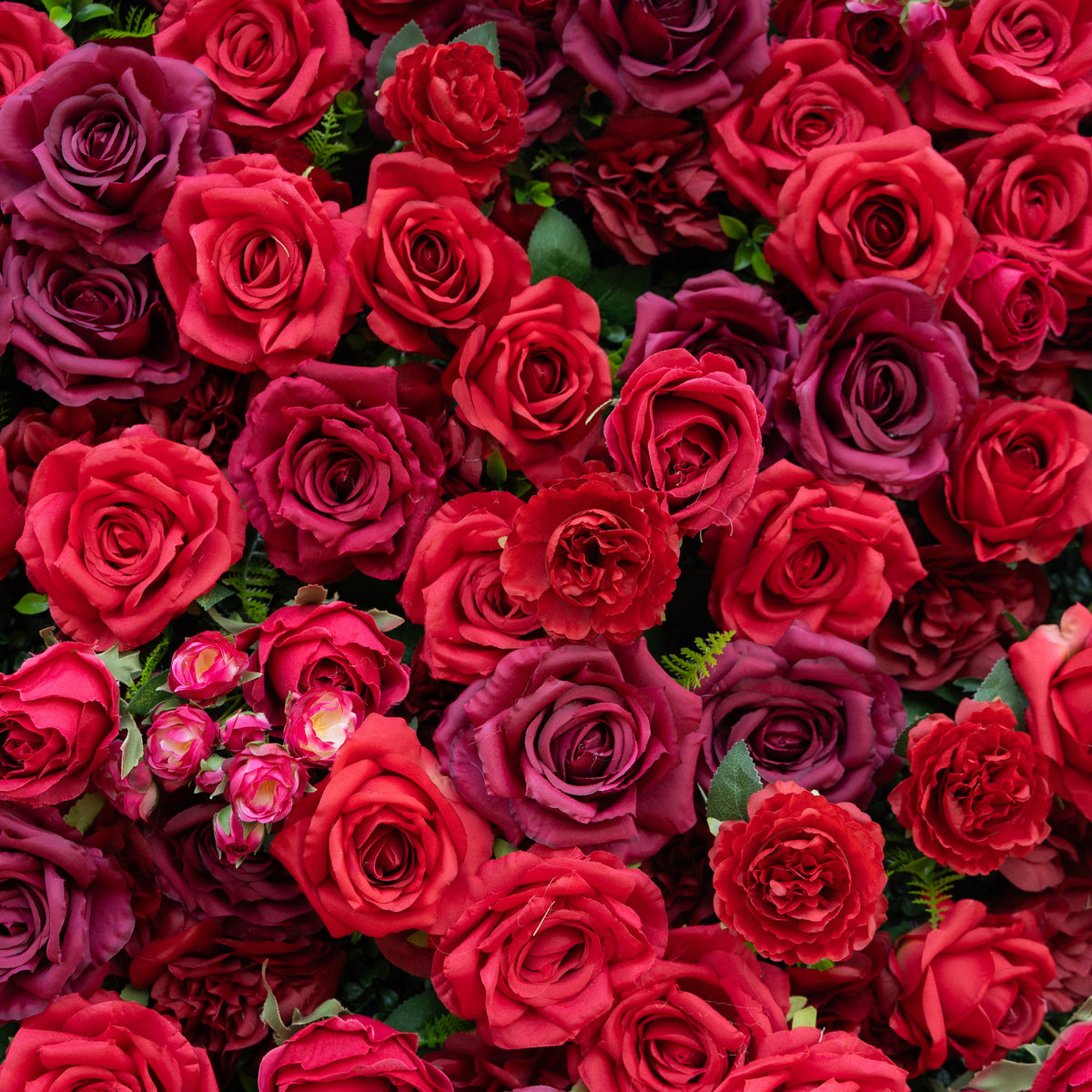 Elysia | 3D Luxury Burgundy Event-Ready Silk Rose Floral Wall Backdrop for Romantic Weddings & Events | Shipping Included