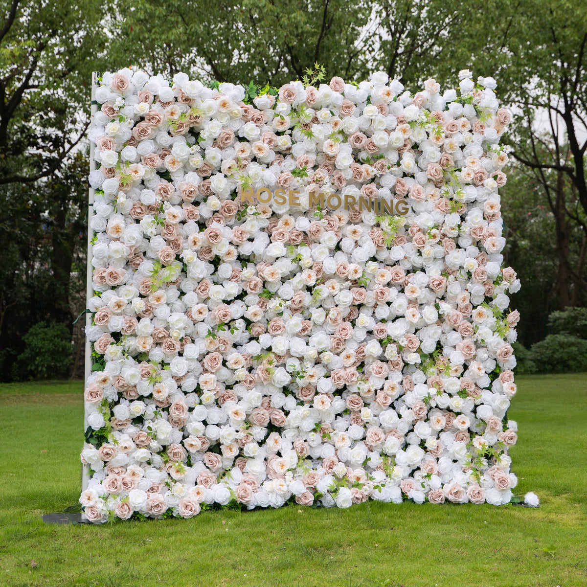 Ema - Autumn Fall | 5D Fabric Zip Up Flower Wall 8ft x 8ft for Wedding Party Backdrop | Shipping Included