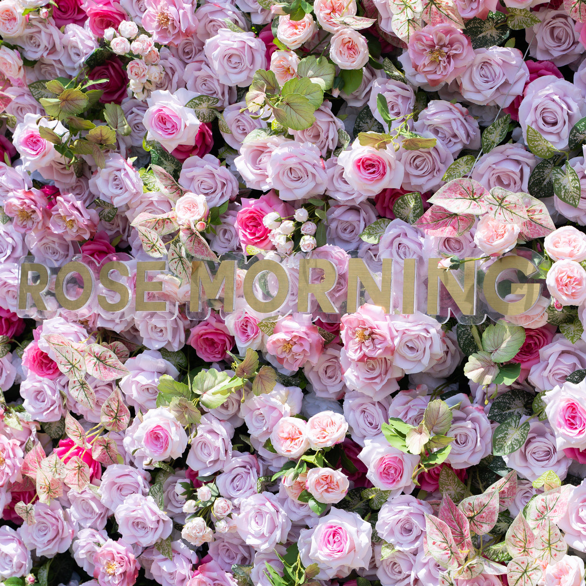 Eugenia | 5D Event-Ready Artificial Floral Wall Backdrop, Zip-Up Fabric 8ft*8ft | Shipping Included