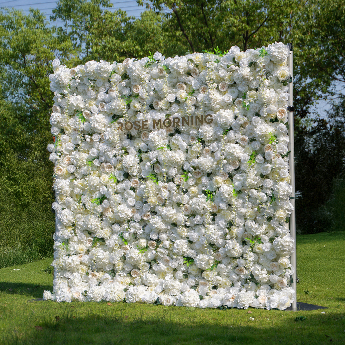 Eve 2025 | 5D Event-Ready Artificial Floral Wall Backdrop, Roll-Up Fabric | Shipping Included
