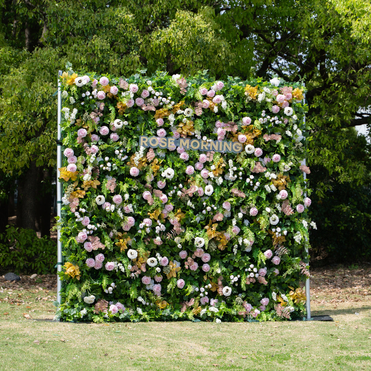 Fabrizia | 5D Event-Ready Artificial Floral Wall Backdrop, Roll-Up Fabric | Shipping Included