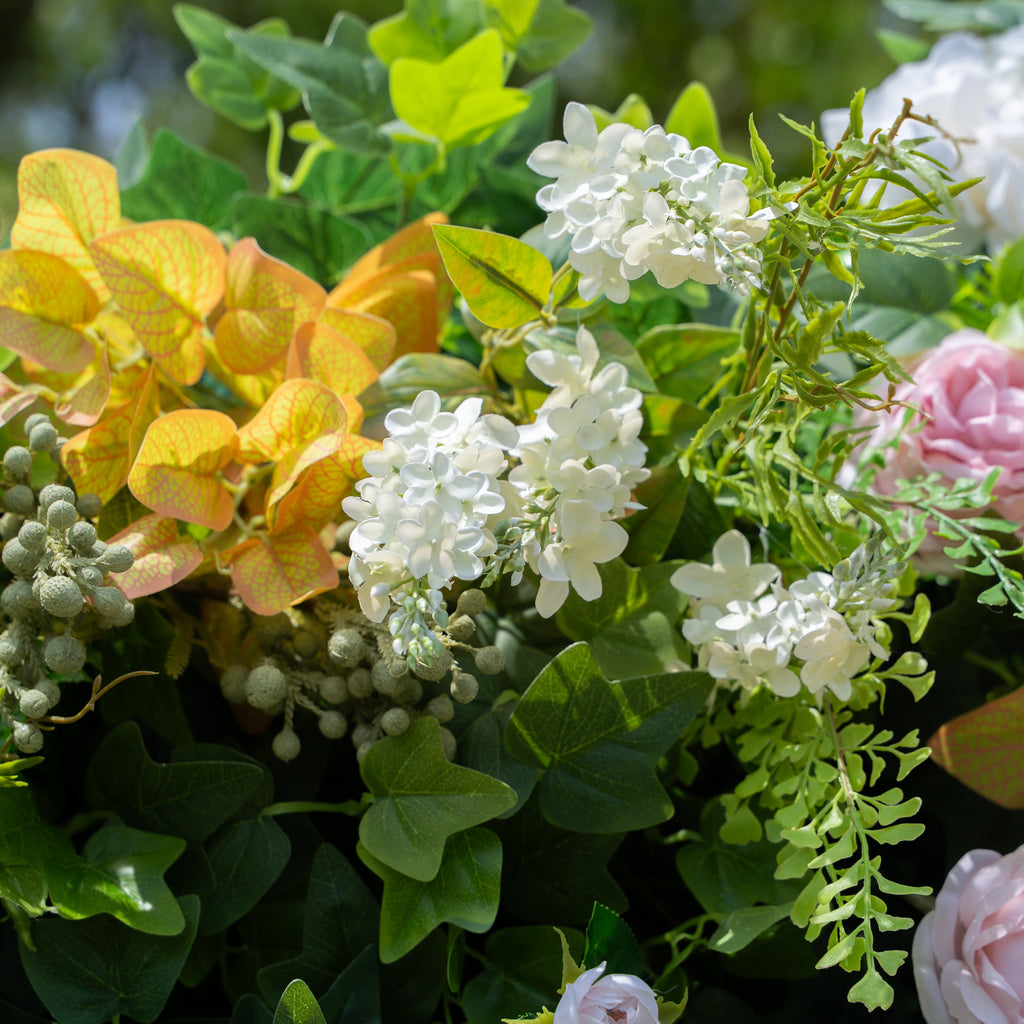 Fabrizia | 5D Event-Ready Artificial Floral Wall Backdrop, Roll-Up Fabric | Shipping Included
