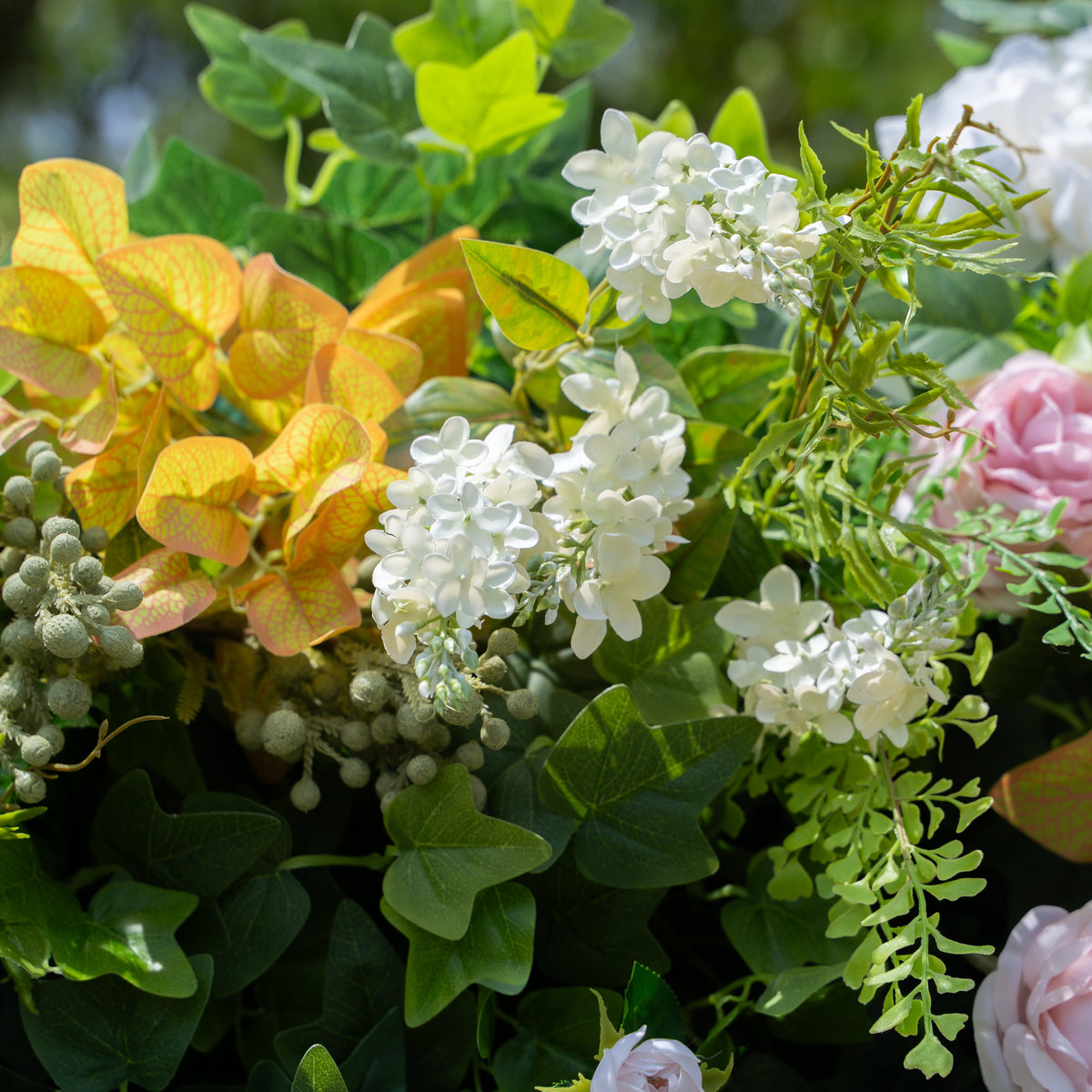Fabrizia | 5D Event-Ready Artificial Floral Wall Backdrop, Roll-Up Fabric | Shipping Included