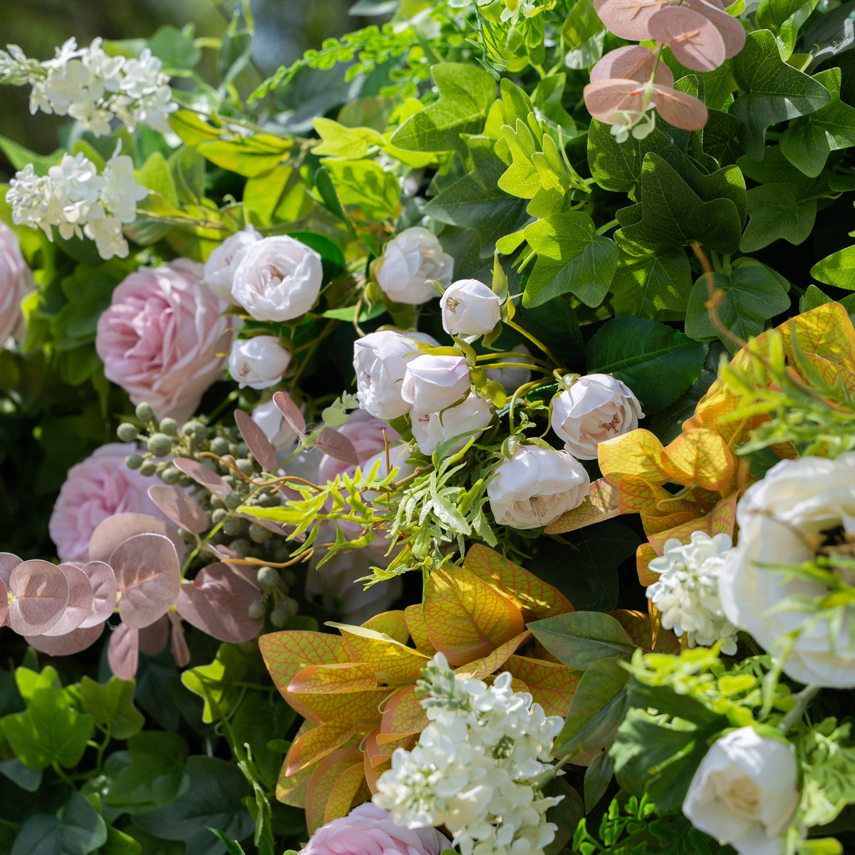 Fabrizia | 5D Event-Ready Artificial Floral Wall Backdrop, Roll-Up Fabric | Shipping Included