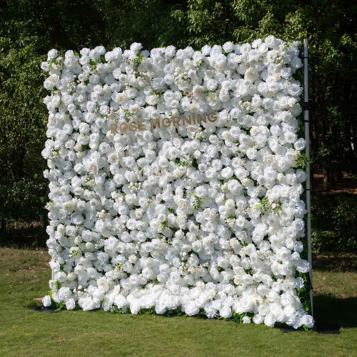 Friday - White Popular | 5D Fabric Roll Up Flower Wall for Wedding Party Event Backdrop | Shipping Included
